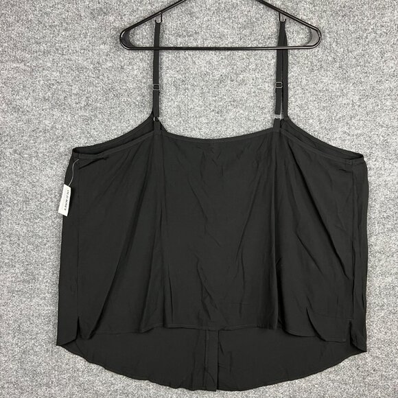 NWT NEW Women's Plus Size Old Navy‎ Black With Buttons Sleeveless Tank Size 3X - Picture 2 of 7